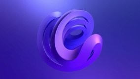 Abstract animation, rotating purple shape, 4k seamless looping video, 3d render - Powered by Shutterstock - Get 15% off with code: PIKWIZARD15