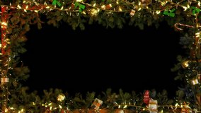 Christmas Frame Alpha motion footage for festival films and cinematic in celebrate scene. Also good background for scene and titles. - Powered by Shutterstock - Get 15% off with code: PIKWIZARD15