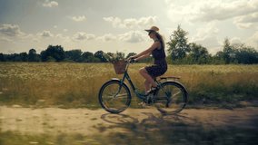 Carefree Girl Cyclist On Vacation. Bicycling On Holidays. Pretty Girl Having Fun. Calm Bicycle Adventure. Woman Cyclist Riding Road Bike. Cycling Leisure And Hobbies. Cyclist Woman Riding Bike In Park - Powered by Shutterstock - Get 15% off with code: PIKWIZARD15