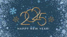 2025 calendar, 2025 new year, 2025 typography, 2025 year, animation, background, snow, celebrate, celebration, cheerful, concept, event, gold, greeting, happiness, happy, happy new year, Holiday - Powered by Shutterstock - Get 15% off with code: PIKWIZARD15