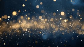 Blue background with scattered gold glitter. Dreamy and ethereal sparkle. - Powered by Shutterstock - Get 15% off with code: PIKWIZARD15