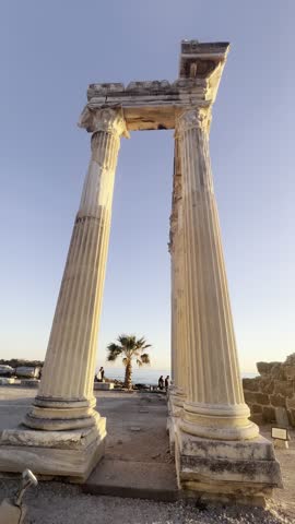 Antalya Side Apollon Temple by the Sea , Turkey