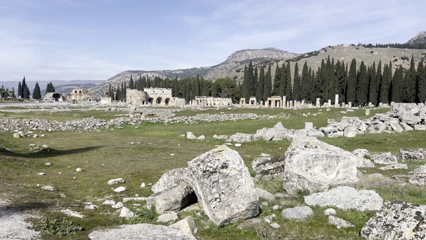 Pamukkale Cotton Castle Thermal pools and terraces and necropolis 