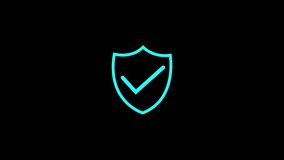 check mark icon animation. Vertical video of shield loading checklist animation on transparent background. - Powered by Shutterstock - Get 15% off with code: PIKWIZARD15
