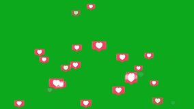 4K Social media Live style animated heart on green screen. 60 FPS - Powered by Shutterstock - Get 15% off with code: PIKWIZARD15