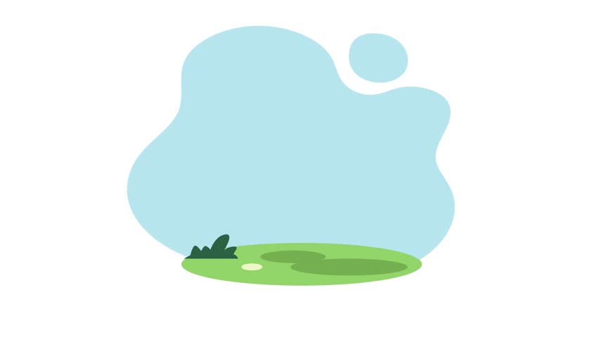 A young man batter in position to hit the ball. Motion graphic animation for sport or leisure activities illustration video