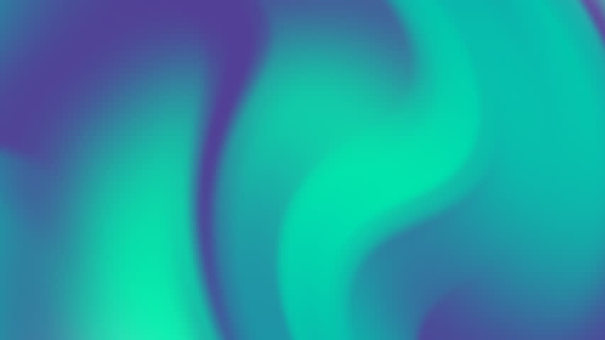 Blue green abstarct gradient background with green waves like aurora, suitable for technology, science, abstract concepts, or creative design projects