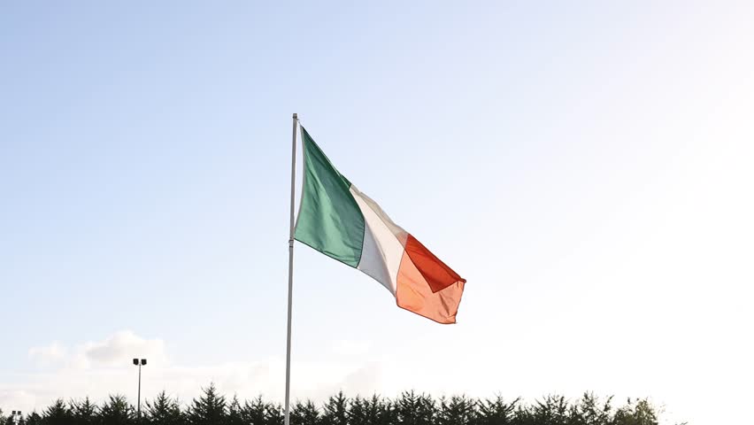 flag of Ireland, graphics and background, country flag, european	