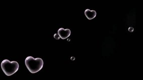 Beautiful floating heart bubble abstract background - Powered by Shutterstock - Get 15% off with code: PIKWIZARD15