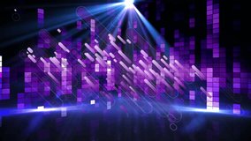 Animation of glowing purple light trails and purple music graphic equalizer on black background. Music, light, colour, pattern and movement concept digitally generated video. - Powered by Shutterstock - Get 15% off with code: PIKWIZARD15