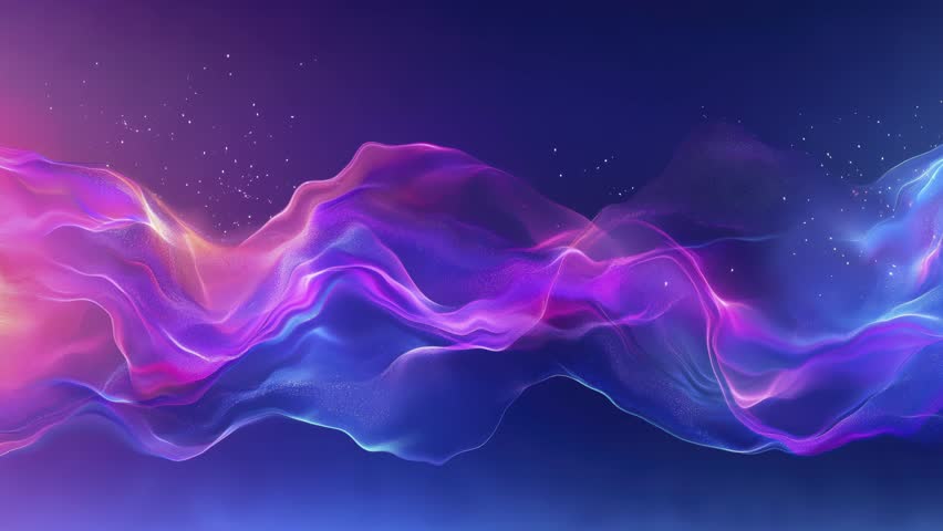 Abstract Wave Background with Gradient Colors Purple and Blue,pink Neon Light Effect.