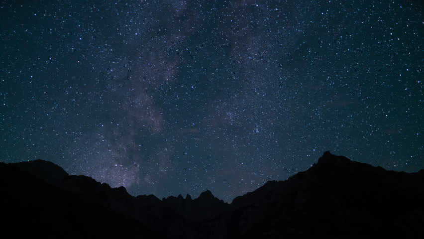 Delta Aquarids Meteor Shower and Milky Way Galaxy and Sunrise 50mm West Sky Tilt Down Mt Whitney Peaks Purple Sierra Nevada California USA