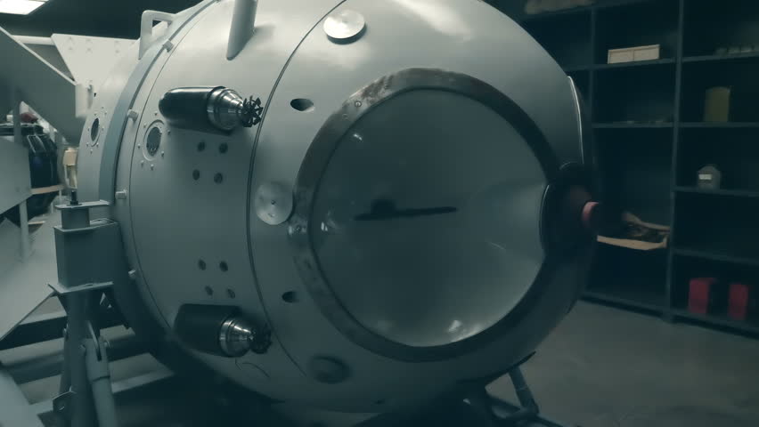 RDS-1 - the first Soviet aviation atomic bomb was a implosion type with plutonium. Shot in motion