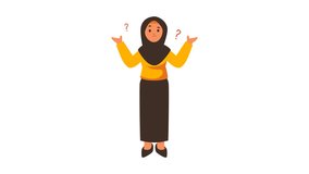 Confused female teacher shrugging with question marks - Powered by Shutterstock - Get 15% off with code: PIKWIZARD15
