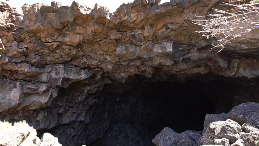 Lava Beds National Monument Skull Cave Entrance Caving Adventure