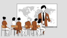 World online conference, joint discussion of global topics. Virtual meetings of representatives of different countries. Professional development. Digital networking. Social distancing activities. - Powered by Shutterstock - Get 15% off with code: PIKWIZARD15