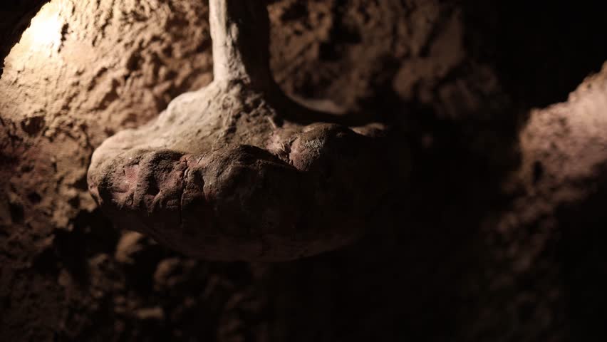 plant roots underground view from below