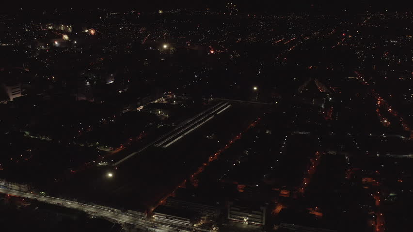 Fireworks to celebrate the New Year Festival in Hat Yai