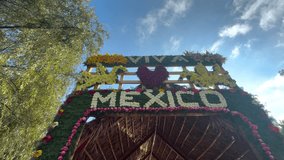 flower arch of a trajinera sailing in xochimilco, Mexico - Powered by Shutterstock - Get 15% off with code: PIKWIZARD15