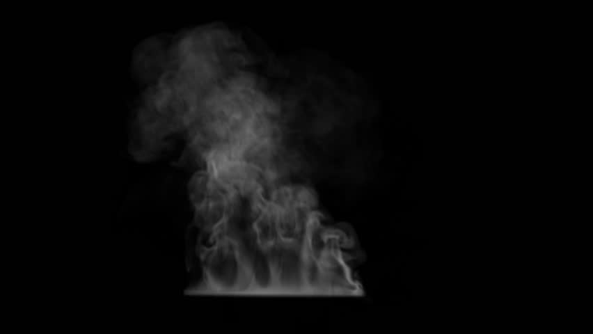 Smoke Eruption Loop on Alpha Channel. 3D rendering. Element footage you can place on background in a seamless loop.
