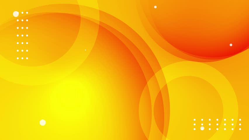 yellow geometric abstract background animation with circles
