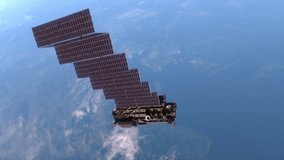 Starlink Satellite Deploying Solar Panel in Space  - Powered by Shutterstock - Get 15% off with code: PIKWIZARD15
