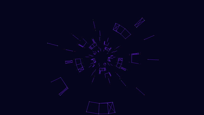 A 3D maze consisting of interconnected rectangular shapes and various paths, offering multiple routes to navigate from one end to the other