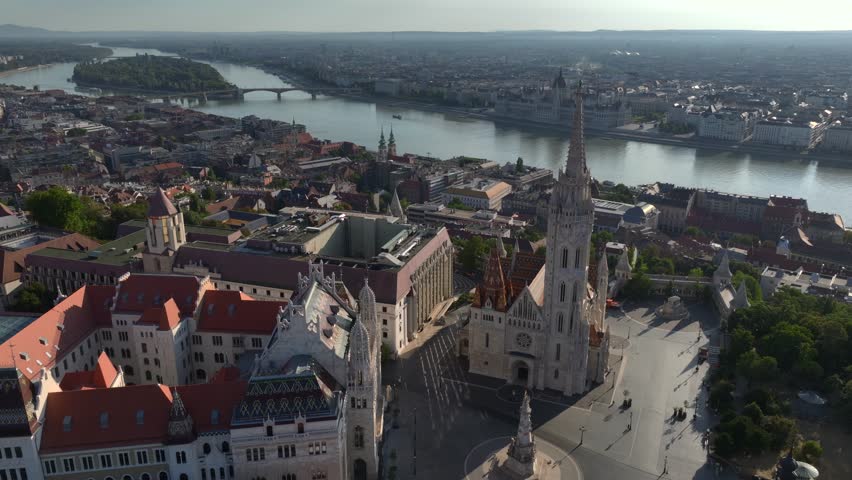Church of Our Lady of Buda Castle, Aerial Shot of Fishermen