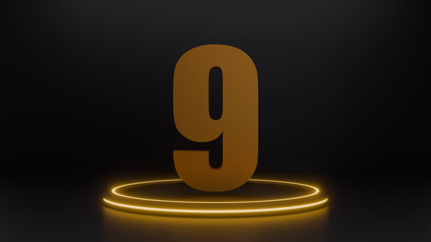 countdown in motion, luxury countdown, 3d rendering