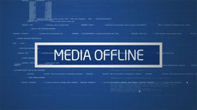 Media offline message with glitch effect in 4K - Powered by Shutterstock - Get 15% off with code: PIKWIZARD15