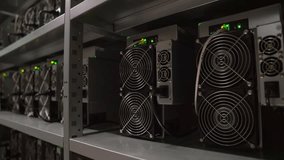 Data center with computers in a server room for cryptocurrency mining - Powered by Shutterstock - Get 15% off with code: PIKWIZARD15