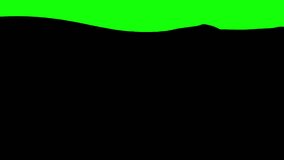 Silhouette of water surface rising on green background. Green screen video transition Template. - Powered by Shutterstock - Get 15% off with code: PIKWIZARD15