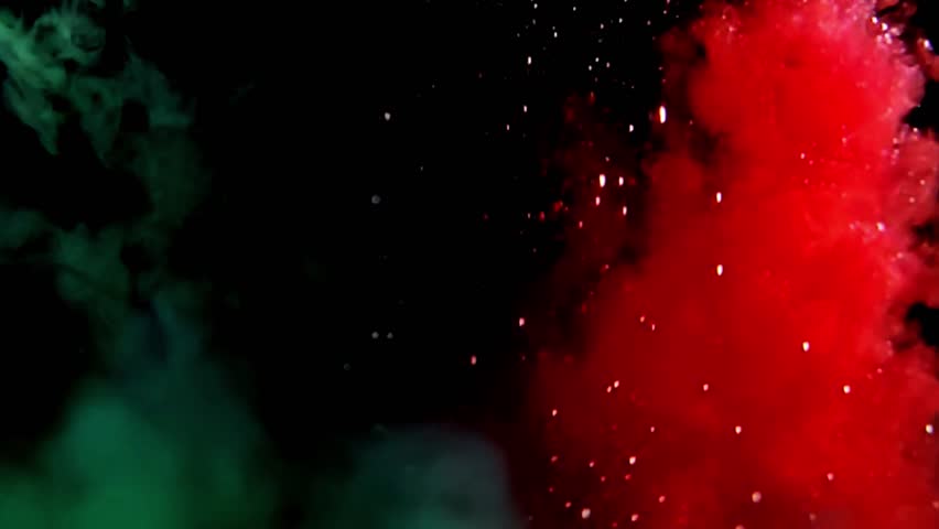 Color smoke effect stock video
