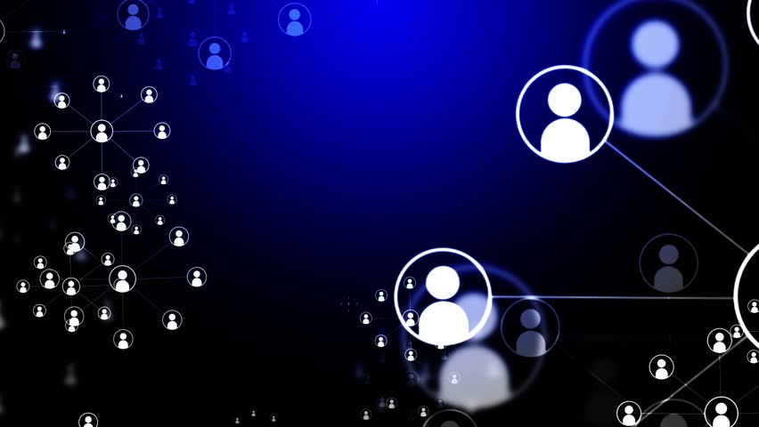 Blue Digital Technology Background Loop