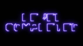 Level up motion text animation with neon effect on black background - Powered by Shutterstock - Get 15% off with code: PIKWIZARD15