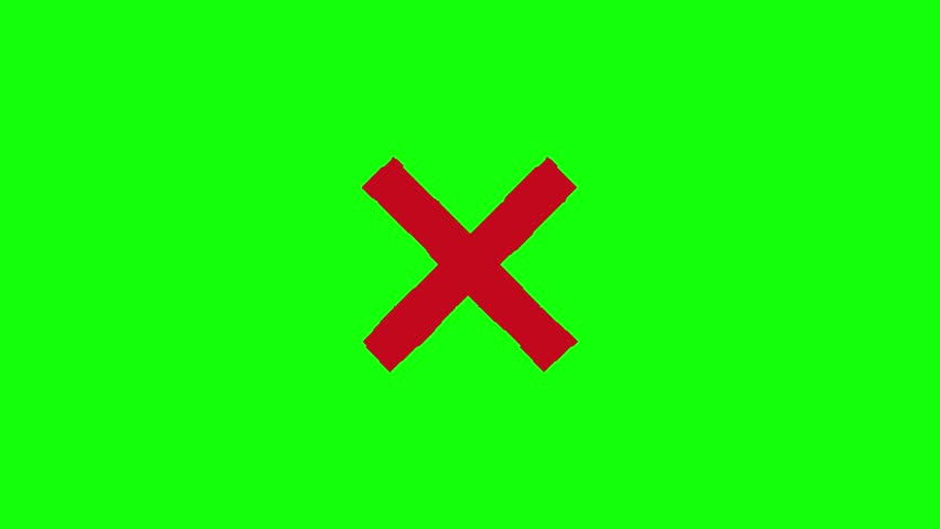 Checkmark icons cross sign red x cross transparent background. Circle shape no wrong button on green , white and black background.