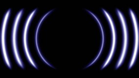Futuristic neon background of blue glowing sound waves motion. Audio waveform visualization.Radial music and audio waves - Powered by Shutterstock - Get 15% off with code: PIKWIZARD15