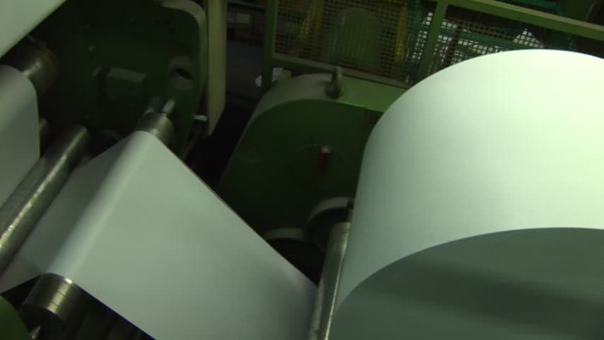 Paper (roll of paper) for a printing press