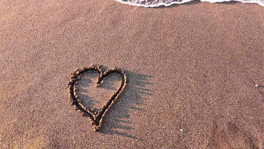 seascape with waves in slow motion