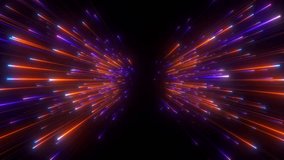 Bright flying lines. Laser beams slowly emerge from the darkness. Abstract background in blue, yellow and purple neon glow colors. Dynamic background for event, party, carnival, celebration or other. - Powered by Shutterstock - Get 15% off with code: PIKWIZARD15