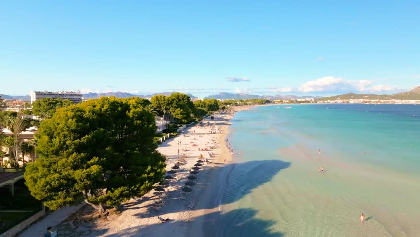 Playa de Muro, Alcudia, Majorca, Spain in October
