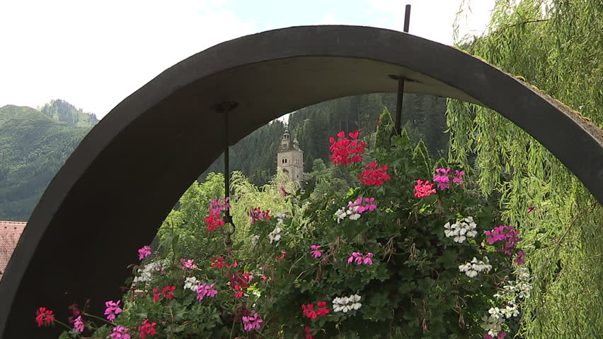 Schichtturm in Eisenerz, town in Austria, Styria 