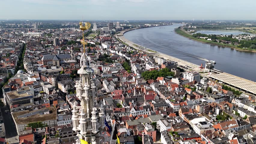 Tower of Cathedral of Our Lady (Onze-Lieve-Vrouwekathedraal), Antwerp, Belgium