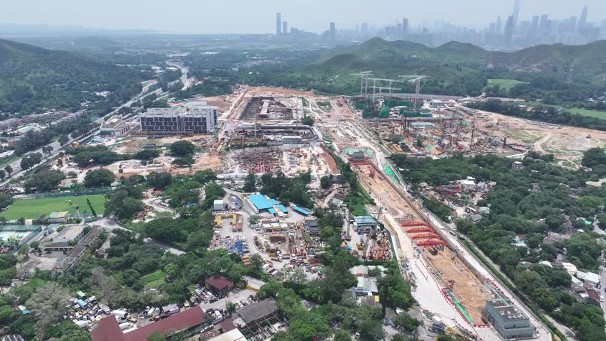 Discover the comprehensive planning for Hong Kong Northern Metropolis Development Kwu Tung North New Mitdown Area, integrating residential, commercial, research, and agricultural zones