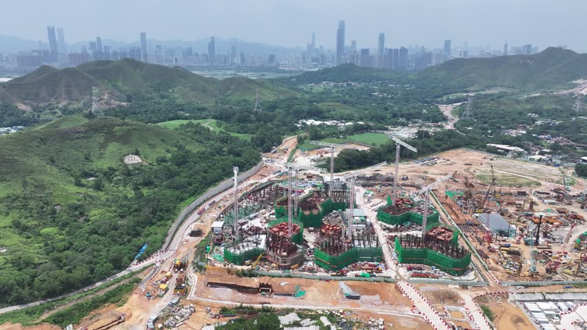 Discover the comprehensive planning for Hong Kong Northern Metropolis Development Kwu Tung North New Mitdown Area, integrating residential, commercial, research, and agricultural zones