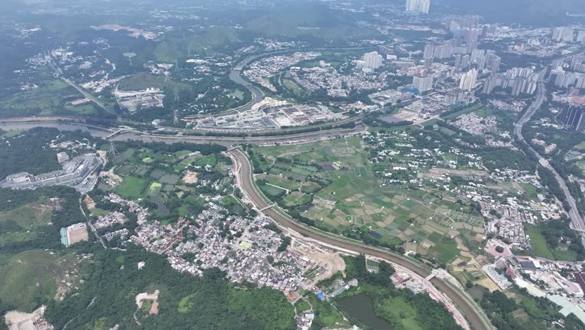 Discover the comprehensive planning for Hong Kong Northern Metropolis Development Kwu Tung North New Mitdown Area, integrating residential, commercial, research, and agricultural zones