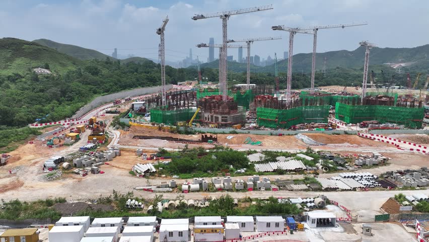 Discover the comprehensive planning for Hong Kong Northern Metropolis Development Kwu Tung North New Mitdown Area, integrating residential, commercial, research, and agricultural zones