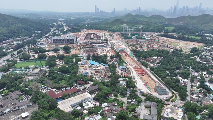 Discover the comprehensive planning for Hong Kong Northern Metropolis Development Kwu Tung North New Mitdown Area, integrating residential, commercial, research, and agricultural zones