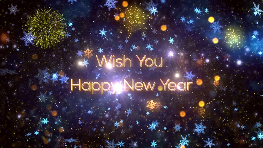 4K, 3840 x 2160 Pixels Resolution, 2025 Happy New Year Countdown Background Animation, Countdown Starts from 10 Seconds, High Quality Happy New Year Intro Animation for Year 2025