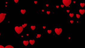 Red heart flying in cinematic slow motion on a black transparent background. Valentine's Day heart background. Red heart particle. Love background
 - Powered by Shutterstock - Get 15% off with code: PIKWIZARD15